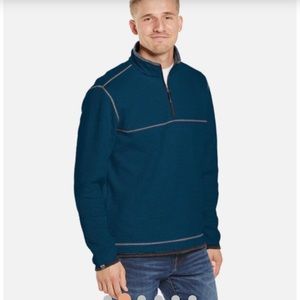 Storm Creek Jarret Waffle Knit 1/4 Zip Pullover Size XL